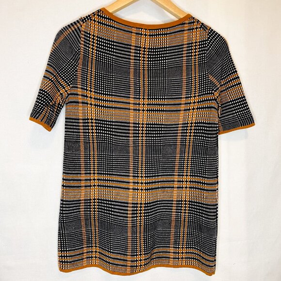 Ann Taylor Plaid Short Sleeve Sweater - Picture 6 of 6